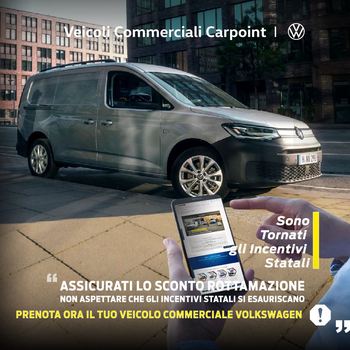 Digital Prenota Vettura Inviare Max 02 CV VW