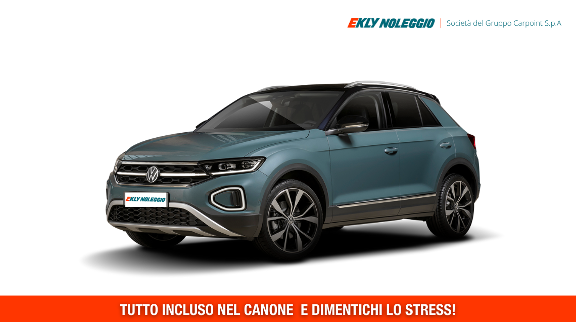 Noleggio Auto a Lungo Termine VOLKSWAGEN NUOVO T-ROC 1.0 TSI Edition Plus 115cv - NOLEGGIO PRIVATI | Area Mobility