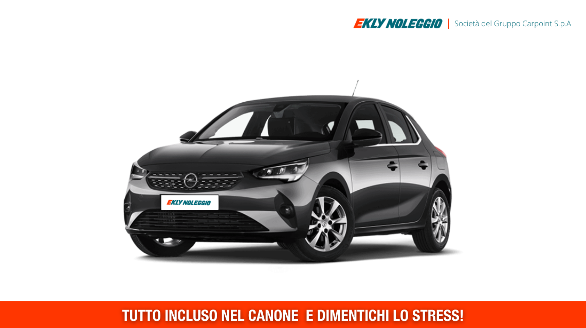 Noleggio Auto a Lungo Termine OPEL CORSA 1.2 75cv MT5 - NOLEGGIO PRIVATI | Area Mobility