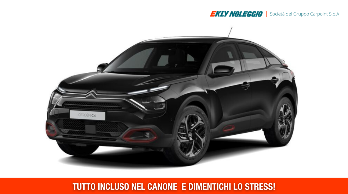 Noleggio Auto a Lungo Termine CITROEN C4 BlueHDi 130 S&S Plus EAT8 - NOLEGGIO PRIVATI | Area Mobility